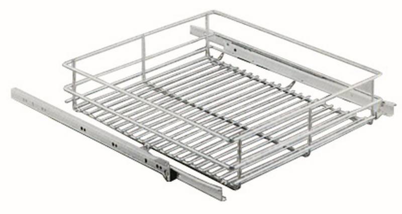 livingpoint24 Teleskopauszug Kesseböhmer Schrankauszug max 15kg, Küchenausauszug 60cm Schrank von livingpoint24