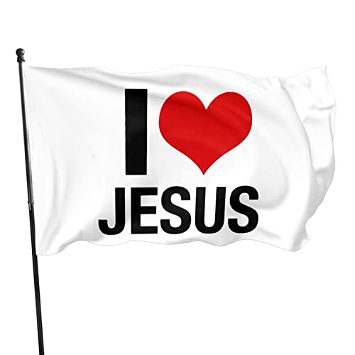 Gartenfahne Ich Liebe Jesus Fahne Lustige Dekoratives Banner Dekoration Flaggen Mit Öse, Für Bauernhaus, Partys, Veranda, 90X150Cm von lixinxiantudoumaoyiyouxiangongsi2