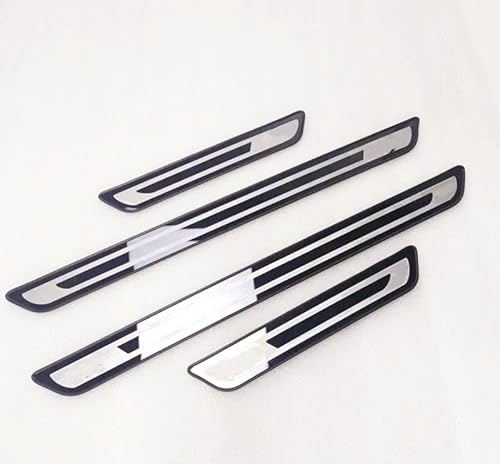 4 Stück Auto Edelstahl Einstiegsleisten Schutz für Mini R50 R52 R53 R55 R56 R57 R58 R59 R60 R61 F54 F56 F55 F60, Auto Außentürschwellenschutz Willkommenspedal Türschweller Kratzschutz Aufkleber von lizhongyang