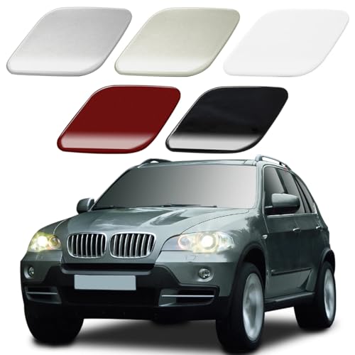 ljxwzh Abdeckung für Scheinwerferwaschkappe für vordere Stoßstange für BMW X5 E70 2007-2012, ABS, Ersatzzubehör,C-White-Right von ljxwzh