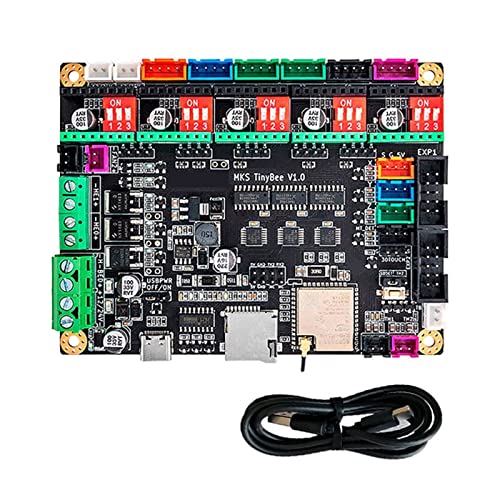 MakerBase MKS TinyBee Motherboard 32bit 3D Drucker Control Board ESP32 MCU 3D Druckerteile Fit 3D Touch Wifi Web 3D Drucker Motherboard 32 Bit MKS Tinybee Control Board ESP32 WiFi Mini Unterstützung von lkjhgfdsap