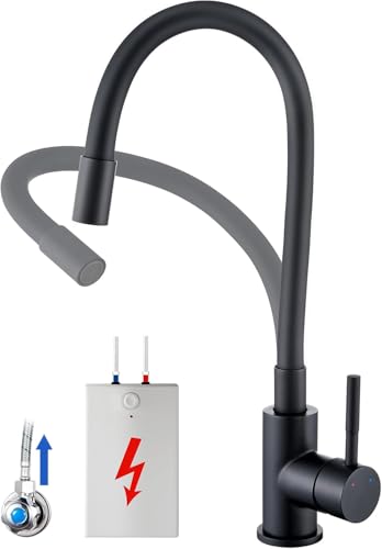 Llffssdg Niederdruck Armatur Küche Mischbatterie Küche für Boiler: Niederdruck Armatur Schwarz mit 360° Drehbarem & Flexiblem Auslauf - Spültischarmatur mit 3 Anschlüssen & Hohem Auslauf Llffssdg Niederdruck Armatur Küche Mischbatterie Küche für Boiler: Niederdruck Armatur Schwarz mit 360° Drehbarem & Flexiblem Auslauf - Spültischarmatur mit 3 Anschlüssen & Hohem Auslauf von llffssdg