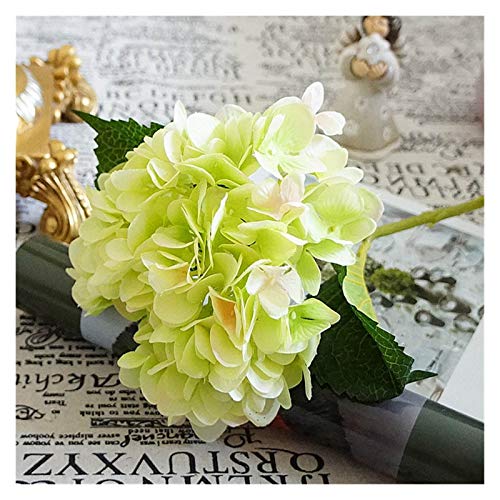 lliang Künstliche Blumen Künstliche Blumen günstige Seide hortensien Braut Bouquet Hochzeit Hause Neue Jahr Dekoration zubehör für vase Blume anordnung (Farbe : Green) von lliang