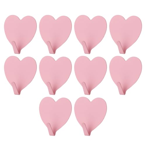 lmoikesz 10 Stück/Set Türhaken zum Aufhängen an der Wand mit starker Tragfähigkeit – vielseitig einsetzbare und leicht zu reinigende Wandhaken aus Edelstahl, Rosa lmoikesz 10 Stück/Set Türhaken zum Aufhängen an der Wand mit starker Tragfähigkeit – vielseitig einsetzbare und leicht zu reinigende Wandhaken aus Edelstahl, Rosa von lmoikesz