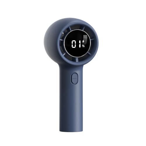 lmoikesz Handventilator mit verstecktem und dreiphasigem Hochgeschwindigkeitsmotor, ABS Halbleiterkühlung, USB, tragbar für den Außenbereich, 131A Blau von lmoikesz