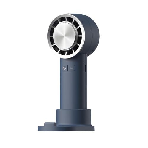 lmoikesz Handventilator mit verstecktem und dreiphasigem Hochgeschwindigkeitsmotor, ABS Halbleiterkühlung, USB, tragbar für den Außenbereich, 133 Blau von lmoikesz