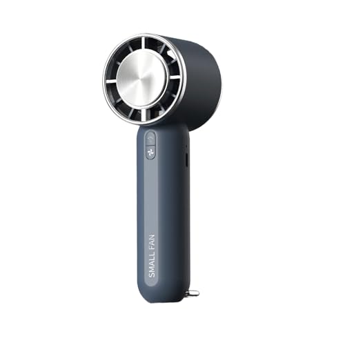 lmoikesz Handventilator mit verstecktem und dreiphasigem Hochgeschwindigkeitsmotor, ABS Halbleiterkühlung, USB, tragbar für den Außenbereich, 138 Blau von lmoikesz