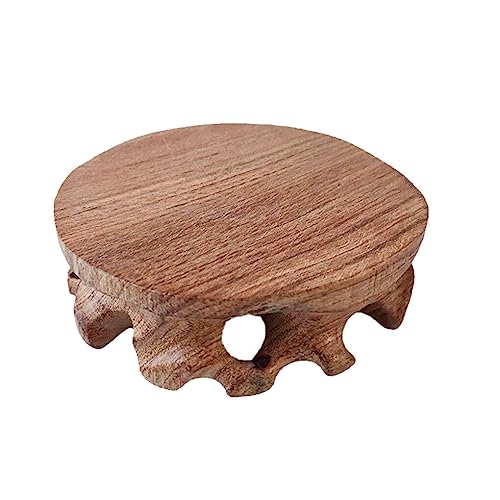 lmoikesz Holzsockel, rund, stabil, glatt, exquisite Figuren, stabiler Sockel, Handwerk, Teetasse, Raum, Geschenk, Einzelhandelsgeschäfte, 10cm von lmoikesz