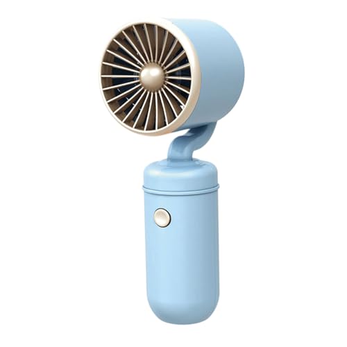 lmoikesz Kleiner Handventilator, Tischplatzierung, DREI Geschwindigkeitsoptionen, tragbarer ABS, Kleiner, Mini, der das Aufladen bequem Macht, Blau von lmoikesz