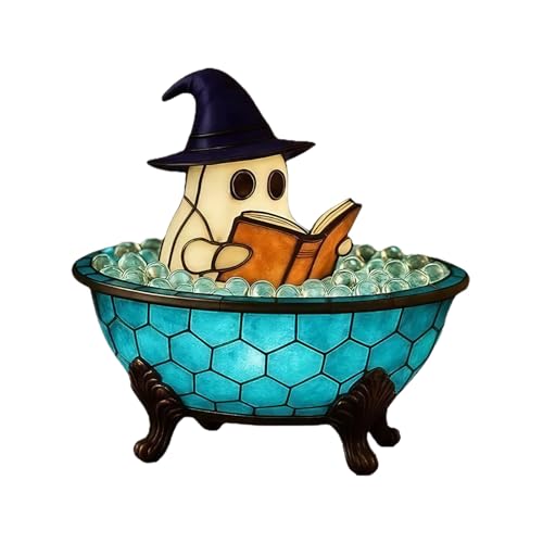 lmoikesz Schaumbadlampe mit Geistern, die Bücher lesen, sorgt für eine lustige und entspannende Atmosphäre beim Baden und bei Halloween Partys. ABS lmoikesz Schaumbadlampe mit Geistern, die Bücher lesen, sorgt für eine lustige und entspannende Atmosphäre beim Baden und bei Halloween Partys. ABS von lmoikesz