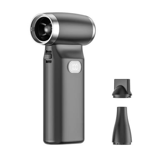 lmoikesz Tragbarer Mini Handventilator mit 110.000 U/min Motor und LED Digitalanzeige Technologie für den Außenbereich, starker Wind, ForTurbo, Schwarz lmoikesz Tragbarer Mini Handventilator mit 110.000 U/min Motor und LED Digitalanzeige Technologie für den Außenbereich, starker Wind, ForTurbo, Schwarz von lmoikesz