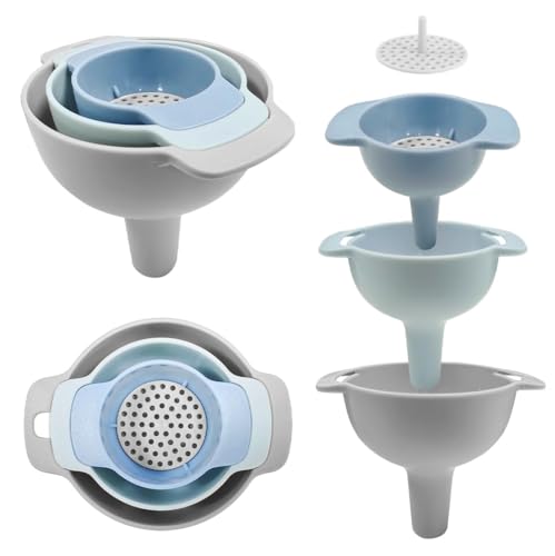 Trichter Küche,4 in 1 Trichter,Trichter Klein,Mini Trichter,Trichter Set,Einfülltrichter,Funnel,Kleiner Trichter,Öltrichter,Trichterset,Küchentrichter,Kleine Trichter,Trichter Mini,Trichter Set Küche von loacuony