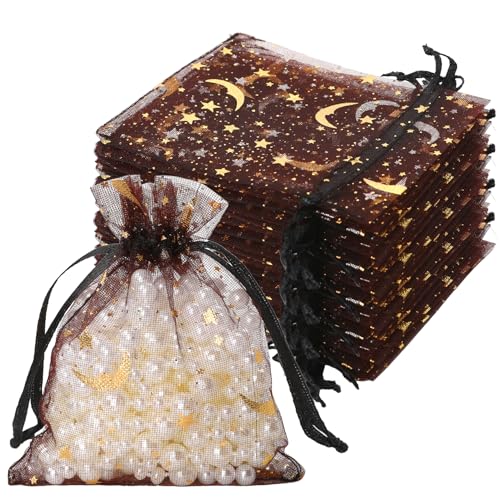 100 Stück Geschenksäckchen Klein|Kleine Geschenkbeutel Aus Organza|Hochwertige Partybeutel Für Hochzeit,Geburtstag & Weihnachten|Wiederverwendbare Organzabeutel Mit Zugband|Ideal Für Süßigkeiten&Deko von loacuony