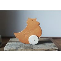 Keramik Huhn Auf Rädern Für Dein Zuhause - Home Decor von lofficina