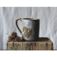 steingut Teetasse "Das Eichhörnchen Im Schnee" von lofficina