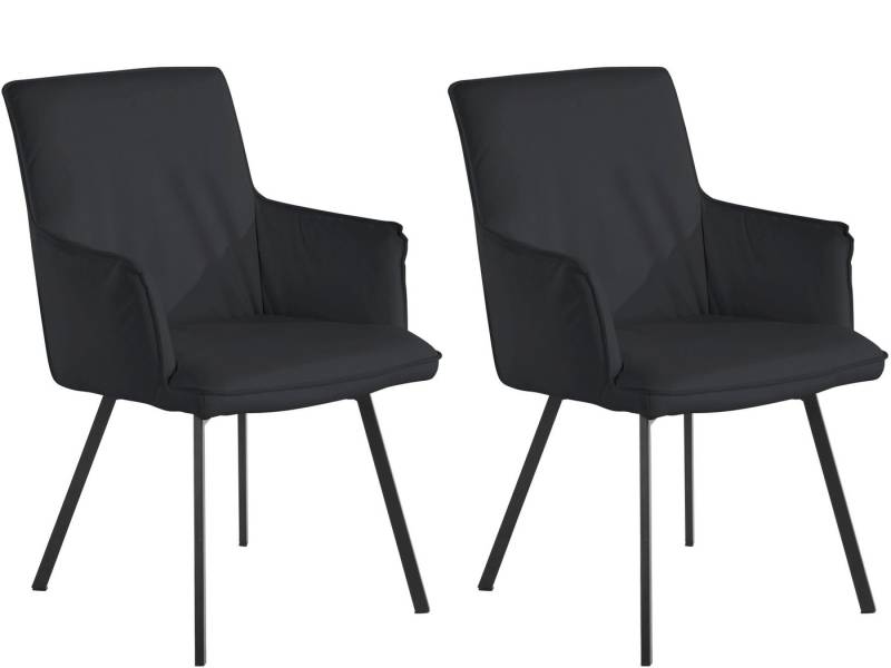 loft24 Armlehnstuhl Sonja (2er-Set), Bezug aus Kunstleder von loft24