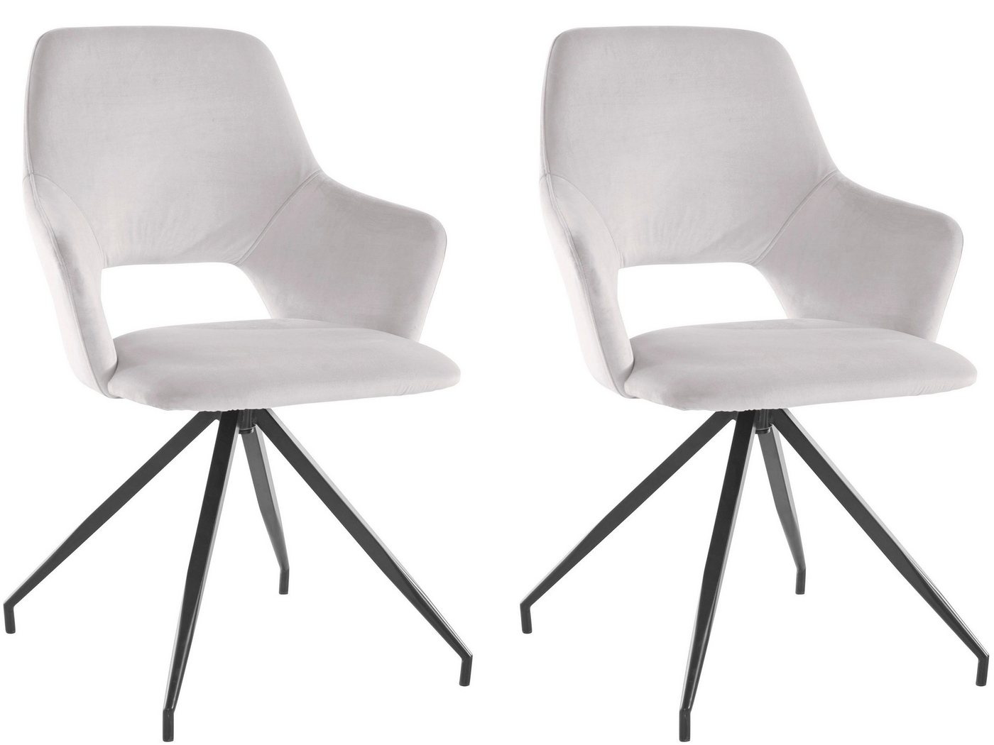 loft24 Armlehnstuhl Trumpet (2er-Set, 2 St), 360°drehbar von loft24