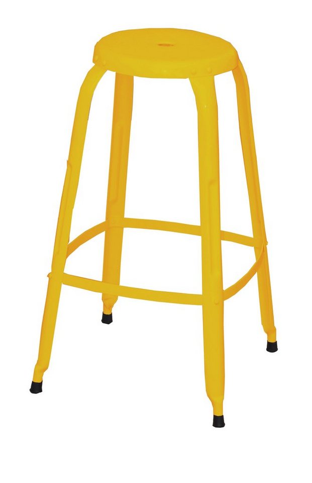loft24 Barhocker Iralene (2er-Set), Metallhocker, Hocker, Metallstuhl, Stuhl, Retro von loft24