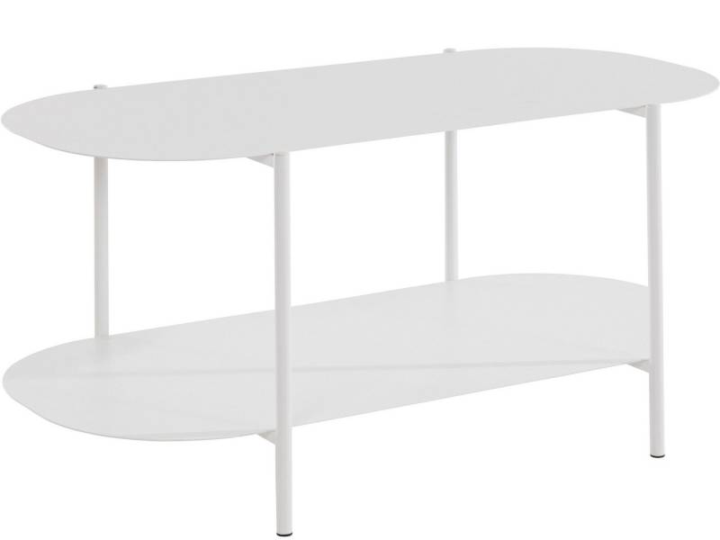 loft24 Couchtisch Joey, Wohnzimmertisch aus Metall, oval, Breite 100 cm von loft24
