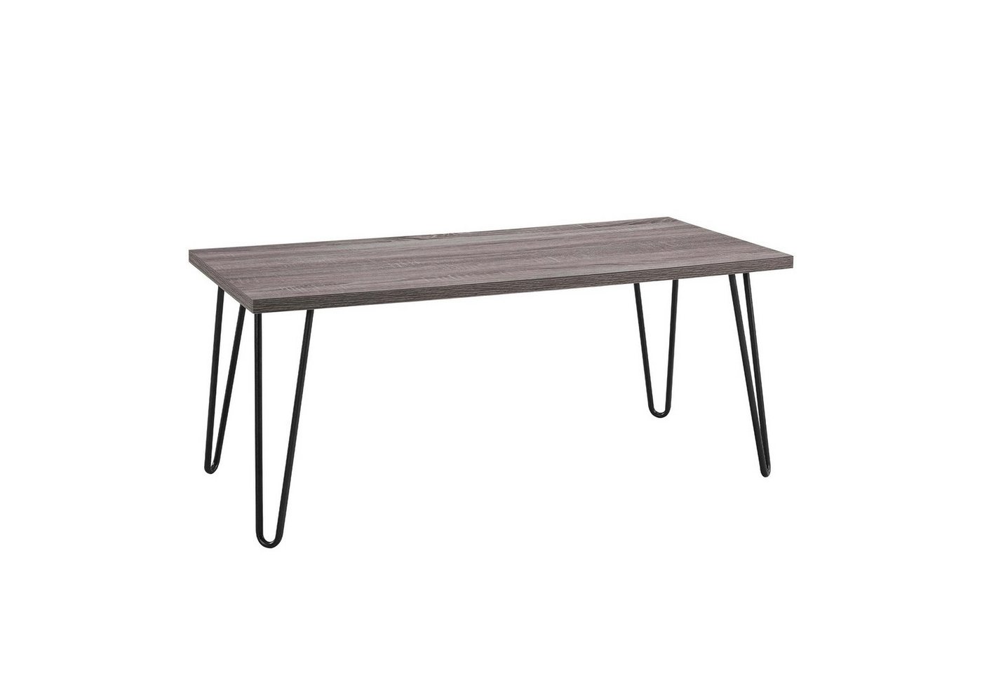 loft24 Couchtisch Owen, Wohnzimmertisch, rechteckige Form, Metallbeine, Breite 105 cm von loft24