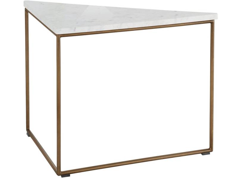 loft24 Couchtisch Stanley, Wohnzimmertisch, dreieckige Tischplatte, Gestell aus Metall von loft24