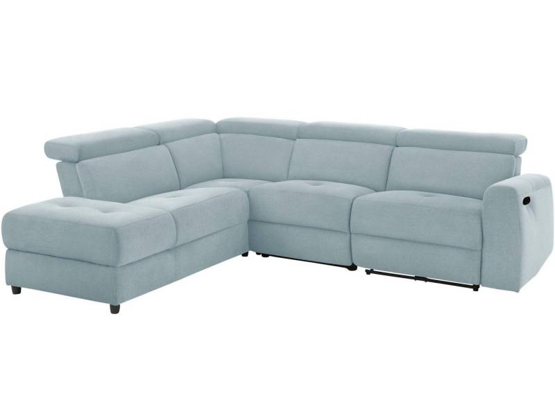 loft24 Ecksofa Carla, Sofa, Couch mit Recamiere, Relaxfunktion, Lederoptik von loft24