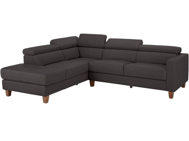 loft24 Ecksofa Lopez, Sofa mit Recamiere, 5-Sitzer, Kunstlederbezug von loft24