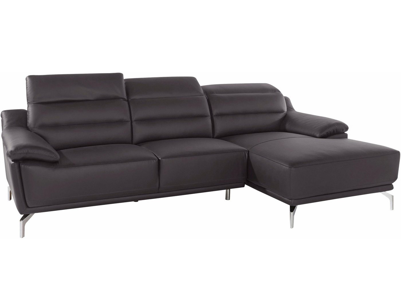 loft24 Ecksofa Pacific, mit Kopfverstellung, mit Recamiere, Breite 269 cm von loft24