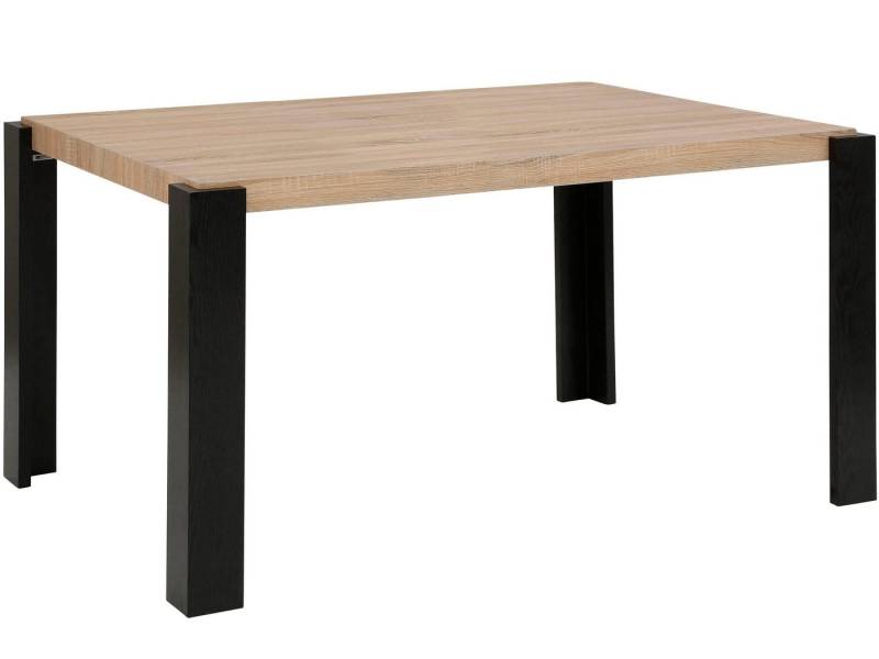 loft24 Esstisch Charlotte, Tischplatte in Eichenoptik, Scandi Design, Breite 120 cm von loft24