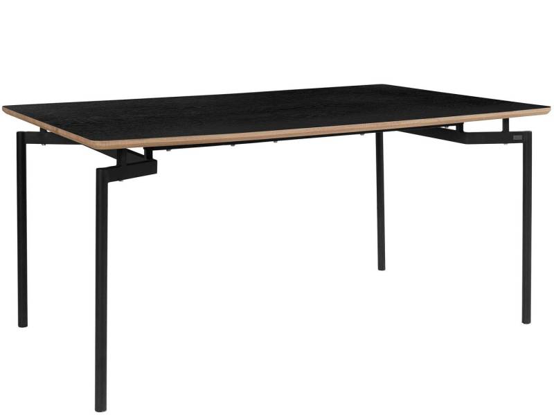 loft24 Esstisch Samuel, Tischplatte aus MDF mit Struktur, Metallgestell von loft24