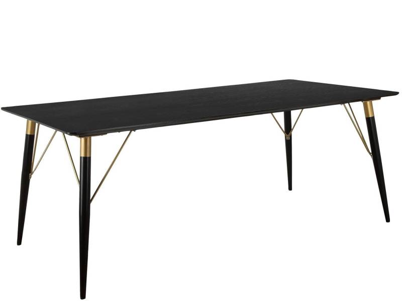 loft24 Esstisch Unagi, aus MDF mit Metallgestell in gold/schwarzfarben, Breite 120 cm von loft24