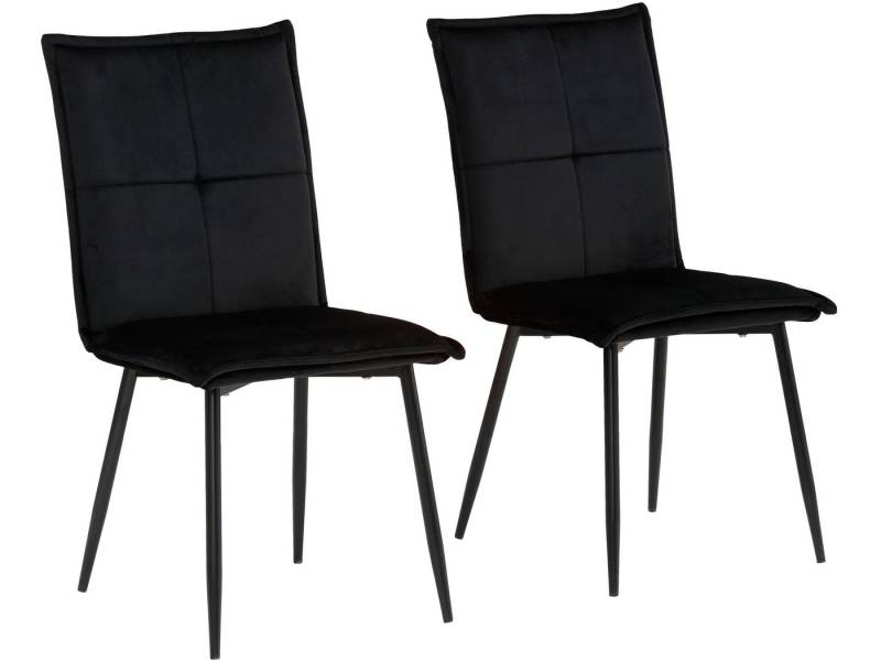loft24 Esszimmerstuhl Dana (Set, 2 St), Samtvelours Bezug von loft24