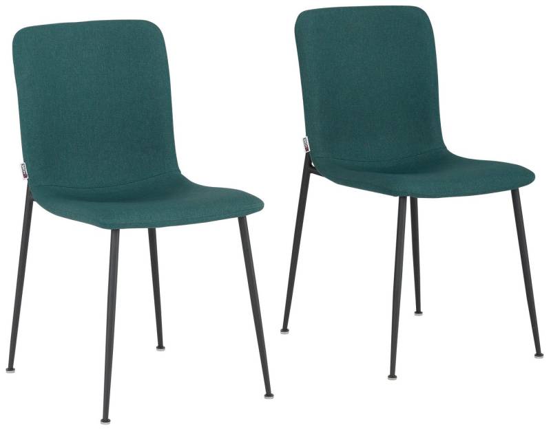 loft24 Esszimmerstuhl Fatima (Set, 2 St), Bezug aus Webstoff, Stuhl, Polsterstuhl, Metallgestell von loft24