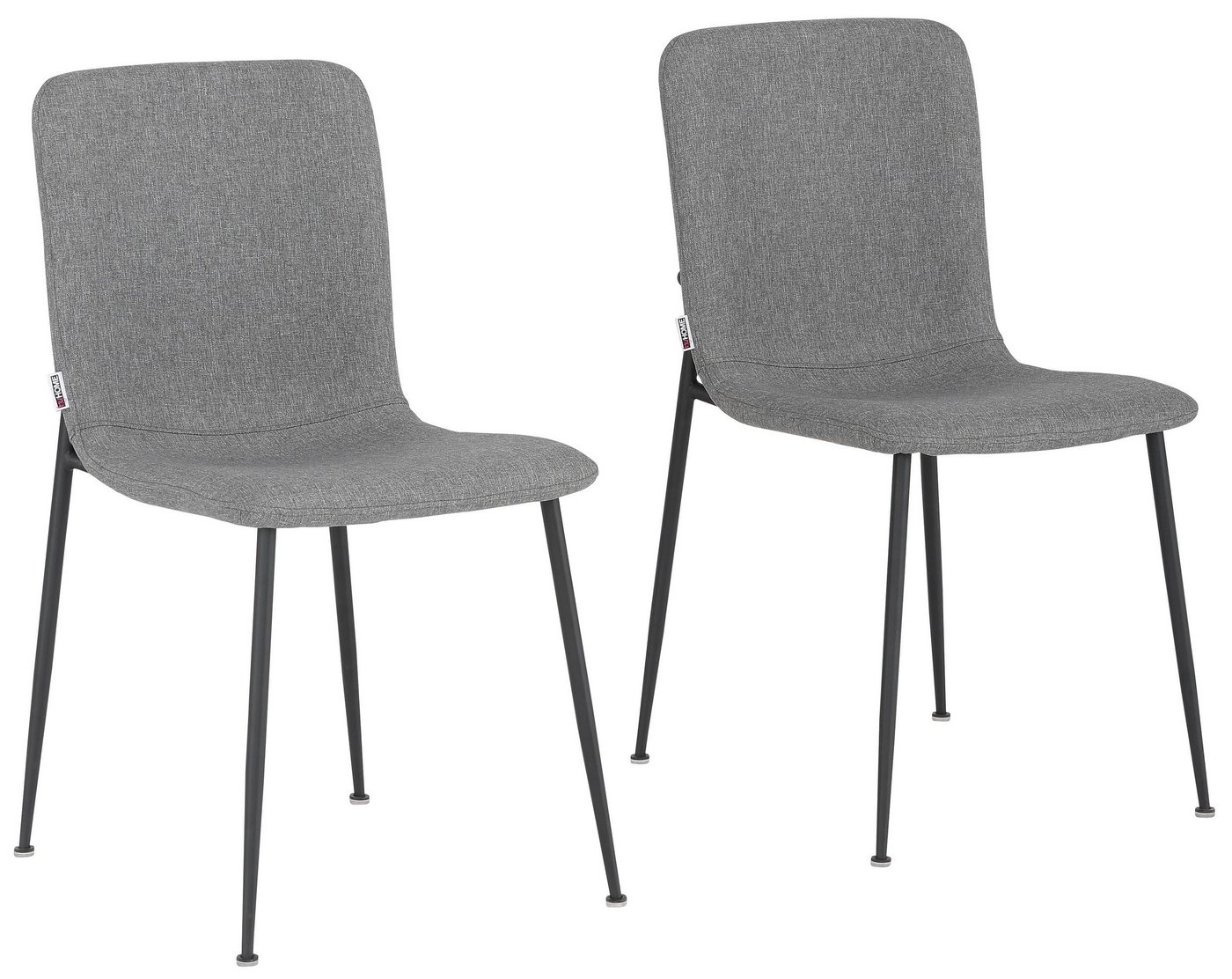 loft24 Esszimmerstuhl Fatima (Set, 2 St), Bezug aus Webstoff, Stuhl, Polsterstuhl, Metallgestell von loft24