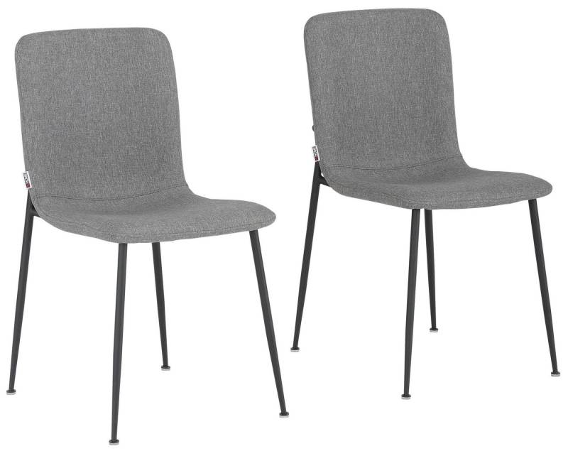 loft24 Esszimmerstuhl Fatima (Set, 2 St), Bezug aus Webstoff, Stuhl, Polsterstuhl, Metallgestell von loft24