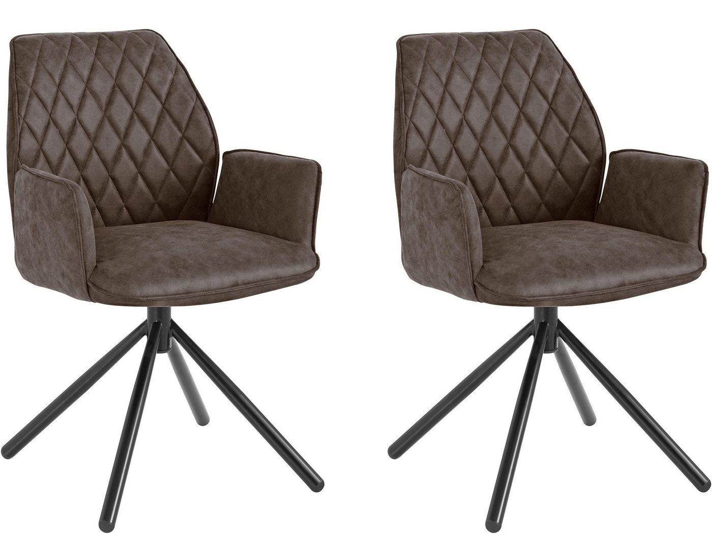 loft24 Esszimmerstuhl Pablo (2er-Set), mit Armlehne von loft24
