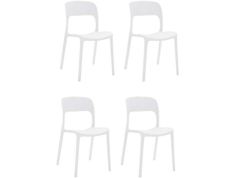 loft24 Esszimmerstuhl Watanabe (Set, 4 St), Stuhl, Kunststoff, modernes Design, Sitzhöhe 45 cm von loft24