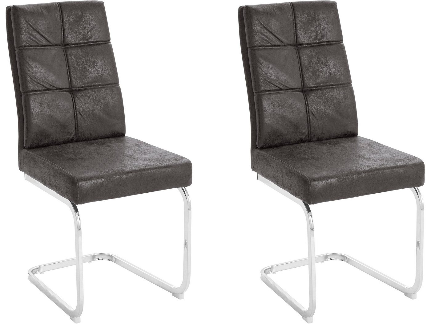 loft24 Freischwinger Lagona (2er-Set), Esszimmerstuhl Polsterstuhl von loft24
