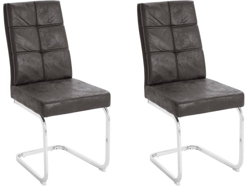 loft24 Freischwinger Lagona (2er-Set), Esszimmerstuhl Polsterstuhl von loft24