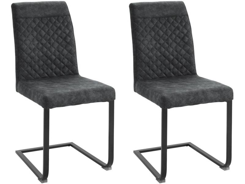 loft24 Freischwinger Waffles (2er-Set), Esszimmerstuhl von loft24