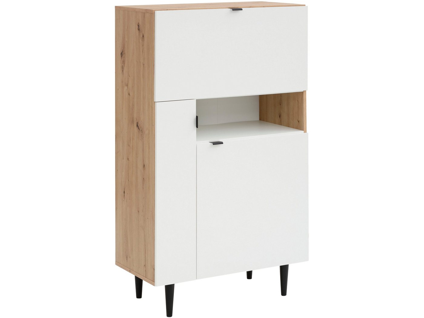 loft24 Highboard Legolas, Mehrzweckschrank im modernen Design, zweifarbig, Made in Europe von loft24