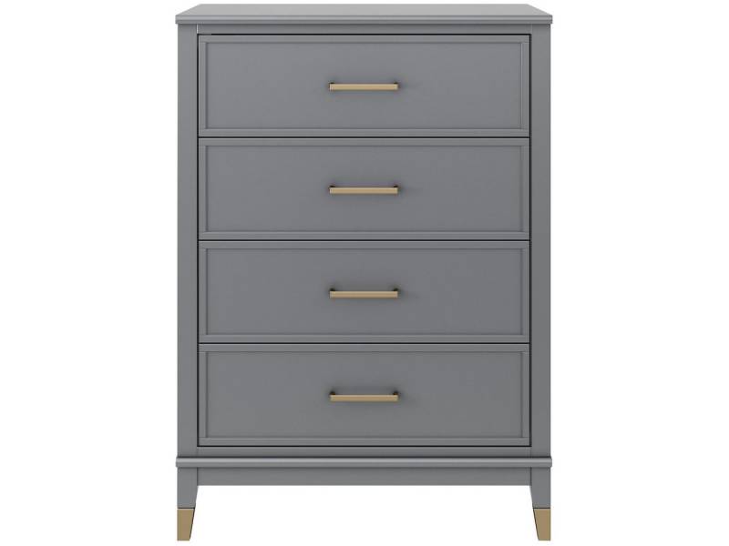 loft24 Kommode Westerleigh, Schubladenkommode mit 4 Schubladen, MDF, Griffe in goldfarben, 76 cm loft24 Kommode Westerleigh, Schubladenkommode mit 4 Schubladen, MDF, Griffe in goldfarben, 76 cm von loft24