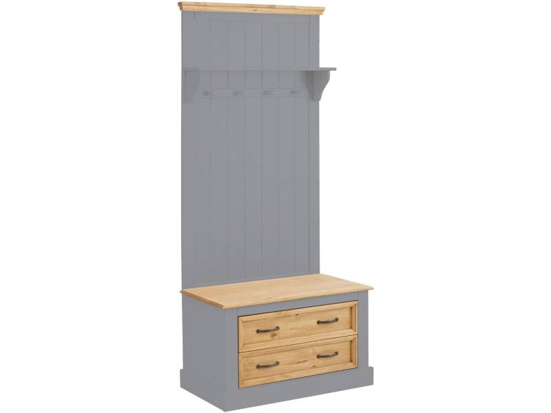 loft24 Kompaktgarderobe Selma Sitzbank mit Stauraum von loft24