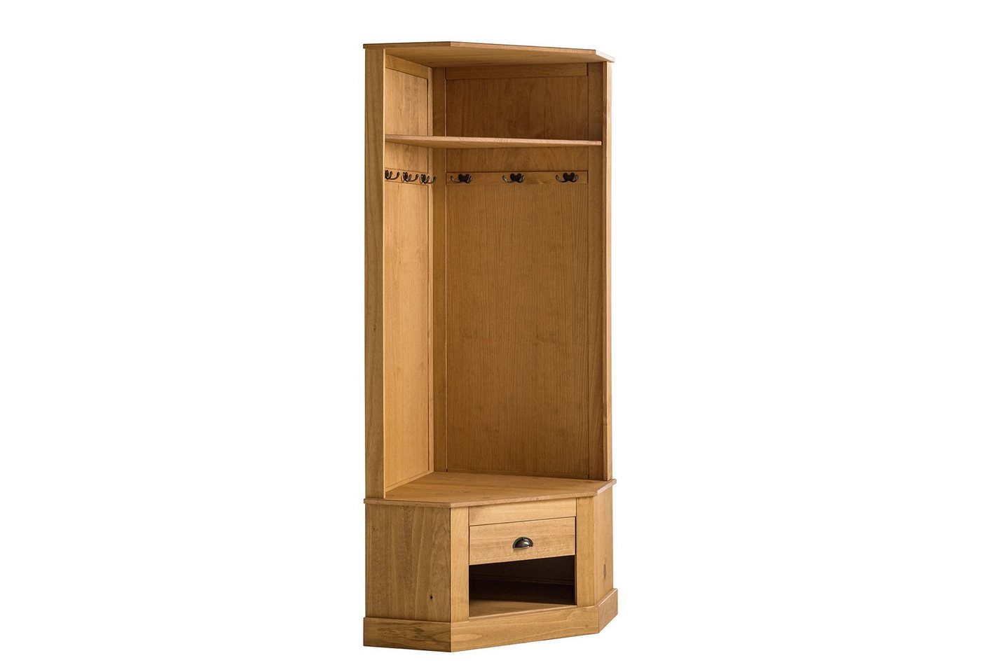 loft24 Kompaktgarderobe Tommy Garderobe, Dielenmöbel, Kiefer, Landhausstil, 6 Kleiderhaken loft24 Kompaktgarderobe Tommy Garderobe, Dielenmöbel, Kiefer, Landhausstil, 6 Kleiderhaken von loft24