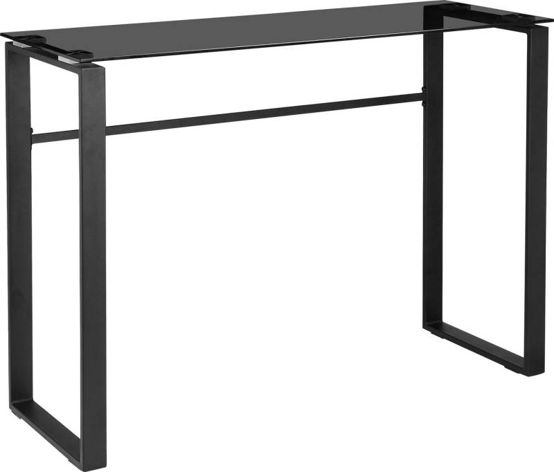 loft24 Konsolentisch Artie, Ablagetisch aus Metall, Tischplatte aus Glas, Länge 110 cm von loft24