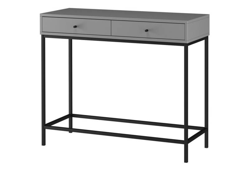 loft24 Konsolentisch Cecilie, Anrichte mit 2 Schubladen, Metallgestell, Breite 90 cm von loft24