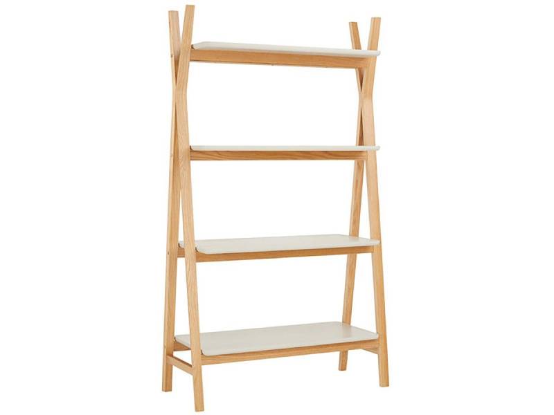 loft24 Leiterregal Annette, Standregal, Bücherregal im Skandinavischen Design, 179 cm hoch von loft24