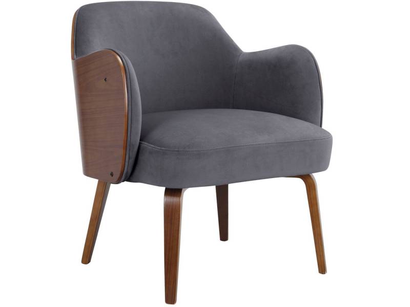 loft24 Loungesessel Hokaido (1-St), Armlehnstuhl, Polsterstuhl, Stuhl, Mid Century Design von loft24