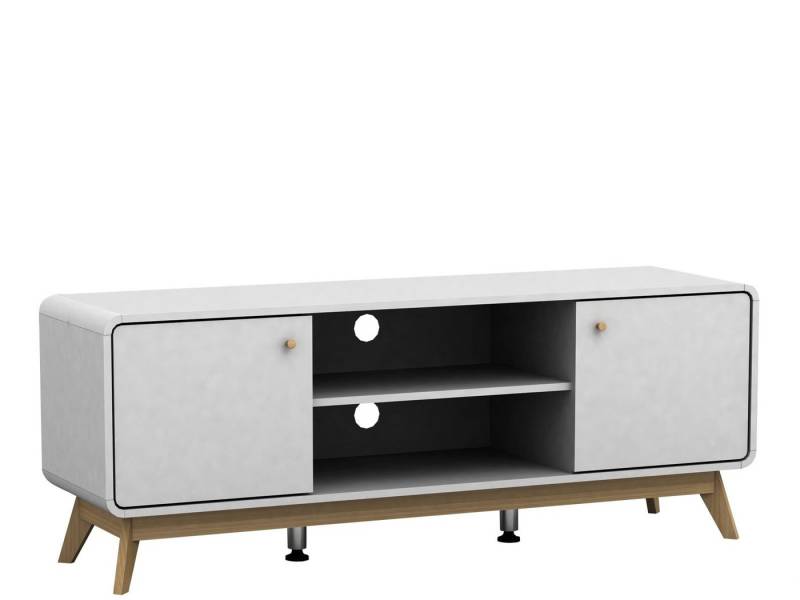 loft24 Lowboard Caitlin, TV-Schrank, Fernsehschrank, 2 Türen, Breite 140 cm von loft24