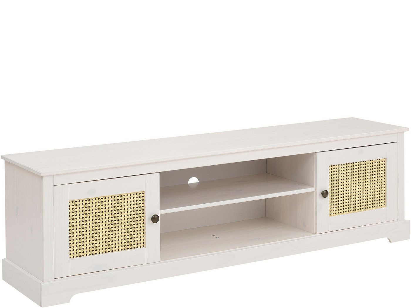 loft24 Lowboard Leni, Türfronten aus Weidegeflecht von loft24